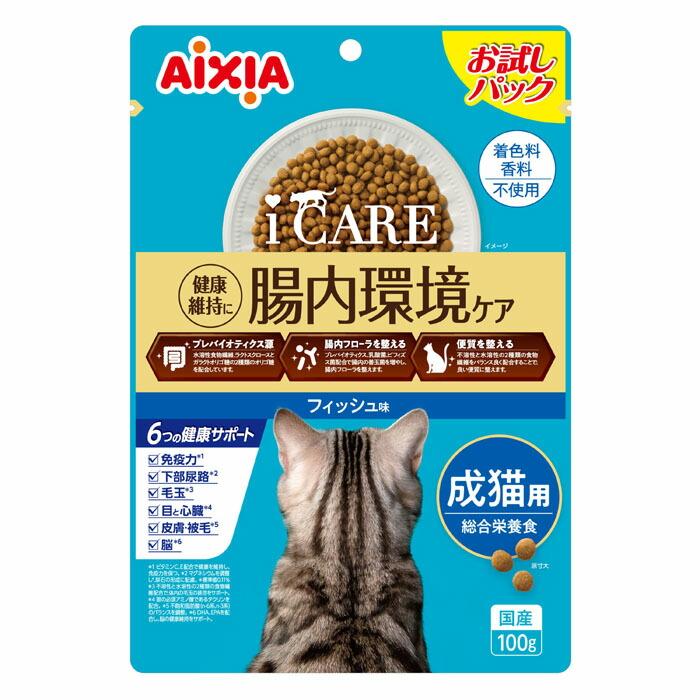 樂天商城 - アイシア 【同梱不可】【6個セット】アイシア株式会社　i　CARE　キャットドライ　フィッシュ味100g