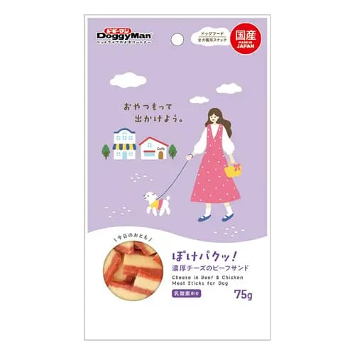 乐天商城 - 【同梱不可】【24個セット】ドギーマンハヤシ ぽけパクッ！　濃厚チーズのビーフサンド75g