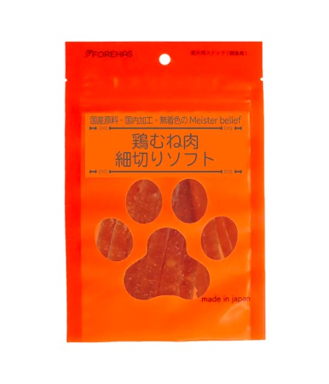 【同梱不可】【10個セット】 フォレハス株式会社 鶏むね肉 細切りソフト 60g