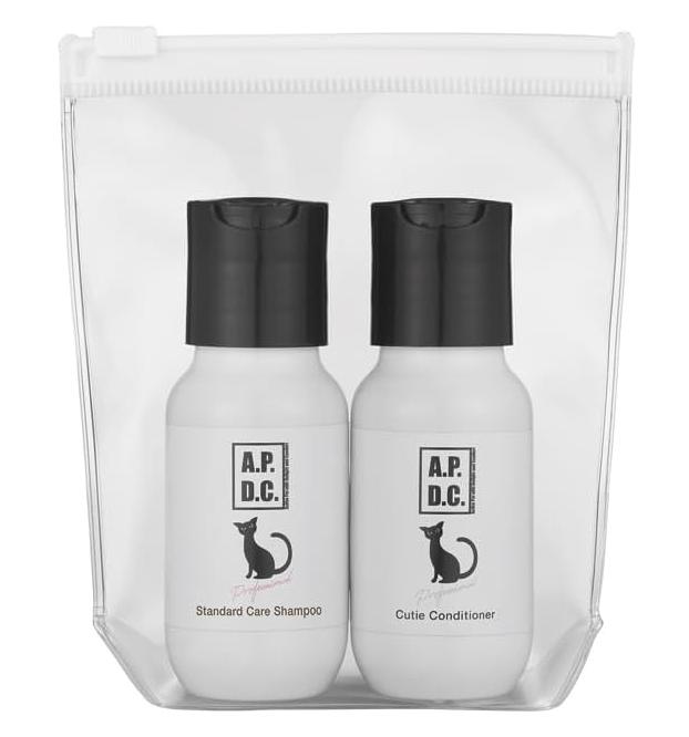 【同梱不可】株式会社たかくら新産業 猫用プロフェッショナル　スタンダードケアシャンプー＆コンディショナー　ミニボトル50ml×2