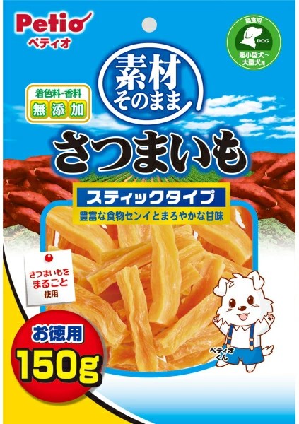 乐天商城 - 【同梱不可】株式会社ペティオ 素材そのままさつまいもスティック150g＋3Pバンドル