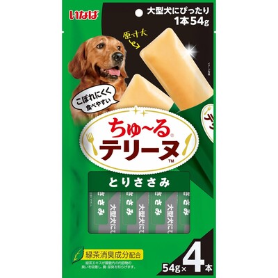 Rakuten - 【同梱不可】【2個セット】 いなばペットフード ちゅーるテリーヌ 大型犬用とりささみ54g×4P