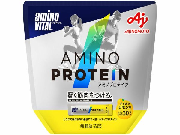 【10個セット】味の素　アミノバイタルプロテインレモン 129g(4.3g×30)