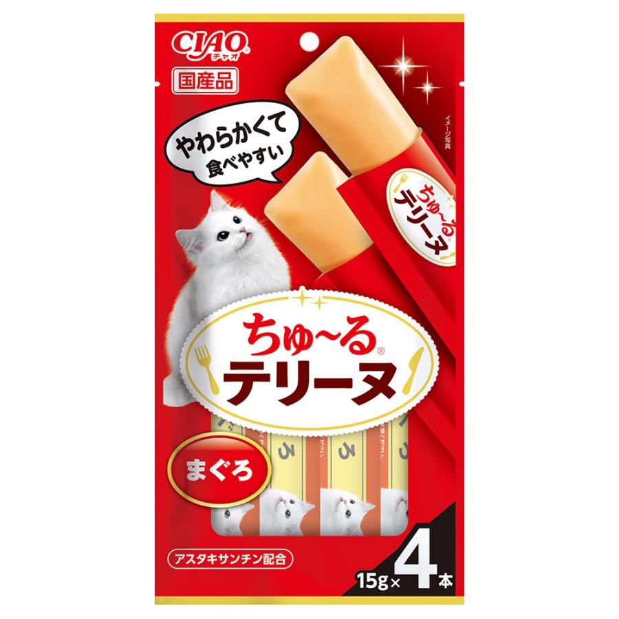 いなばペットフード 【同梱不可】【36個セット】いなばペットフード株式会社　CIAO　ちゅーるテリーヌ　まぐろ　サーモン入り15g×4P