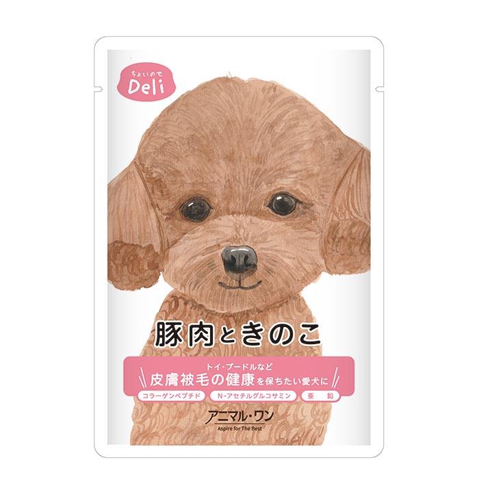 【同梱不可】【12個セット】ベストアメニティ株式会社 アニマル・ワン事業部 ちょいのせDeli（豚肉ときのこ）60g