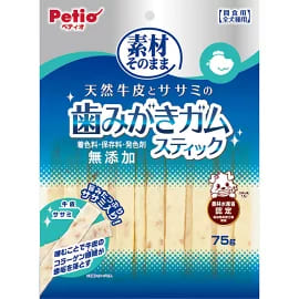 【注意事項】 ・メーカーの都合等により、パッケージ及び内容量、生産地、などが変更される場合がございます。ご了承ください。 ・当店では地球環境への配慮およびお手頃価格での商品の提供のため、簡易的な梱包とさせていただいております。 ・箱潰れなど、製品をご利用いただくのに問題がない場合の返品・交換対応はお受けできません ※期限のある商品について ・賞味期限や消費期限がある商品については、すべて期限まで2ヶ月以上のものを取り扱っております。個別のお問い合わせはご遠慮いただきますようお願い申し上げます。 ・期限が迫った商品は、別途アウトレット商品として販売させていただいております。 商品説明■　商品詳細 コラーゲン繊維豊富な天然牛皮に低脂肪・良質たん白質豊富で旨味たっぷりなササミを練りこみ、さらにササミ粒を入れることでおいしくデンタルケア。噛むことでコラーゲン繊維が汚れをからめて落とす！着色料・保存料・発色剤・酸化防止剤不使用。お口の小さなワンちゃんにも噛みやすいスティック形状。 4903588146091■　原材料牛皮、鶏ササミ、たん白加水分解物、加工でんぷん■　メーカー株式会社ペティオ■　広告文責 ライフジェネレーション株式会社 TEL:06-6809-2484　