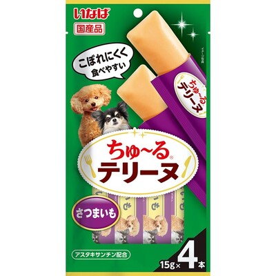 Rakuten - 【同梱不可】【6個セット】いなばペットフード ちゅーるテリーヌ　さつまいも15g×4P