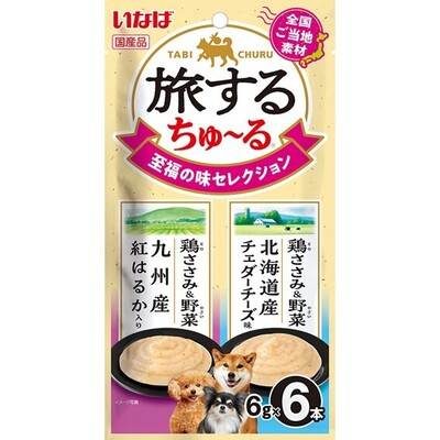 Rakuten - 【同梱不可】【48個セット】いなばペットフード 旅するちゅーる　至福の味セレクション6g×6P