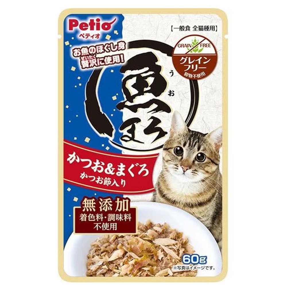 【注意事項】 ・メーカーの都合等により、パッケージ及び内容量、生産地、などが変更される場合がございます。ご了承ください。 ・当店では地球環境への配慮およびお手頃価格での商品の提供のため、簡易的な梱包とさせていただいております。 ・箱潰れなど、製品をご利用いただくのに問題がない場合の返品・交換対応はお受けできません ※期限のある商品について ・賞味期限や消費期限がある商品については、すべて期限まで2ヶ月以上のものを取り扱っております。個別のお問い合わせはご遠慮いただきますようお願い申し上げます。 ・期限が迫った商品は、別途アウトレット商品として販売させていただいております。 商品説明■　商品詳細 お魚のほぐし身を贅沢に使用。旨みぎゅぎゅっと、あふれるおいしさ。かつお節入り。 ・温めると一層美味しくなります。 ・グレインフリー穀物不使用。 ・着色料・調味料不使用。 8906115989044■　原産国フィリピン共和国■　メーカー株式会社ペティオ■　広告文責 ライフジェネレーション株式会社 TEL:06-6809-2484　