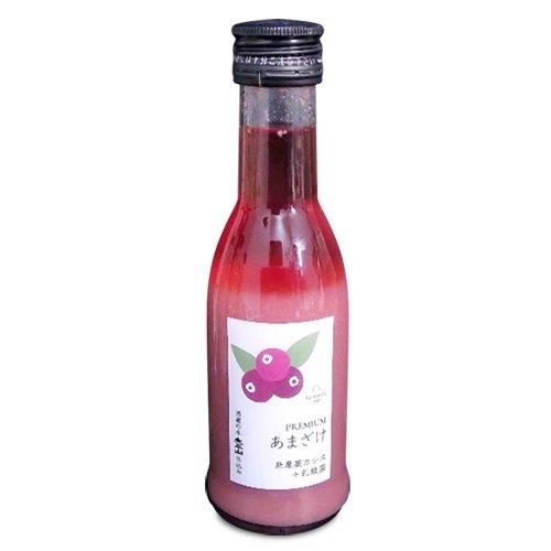 乐天商城 - 【同梱不可】アクシエ株式会社 こまちな　プレミアムあまざけ　無農薬カシス＋乳酸菌180ml