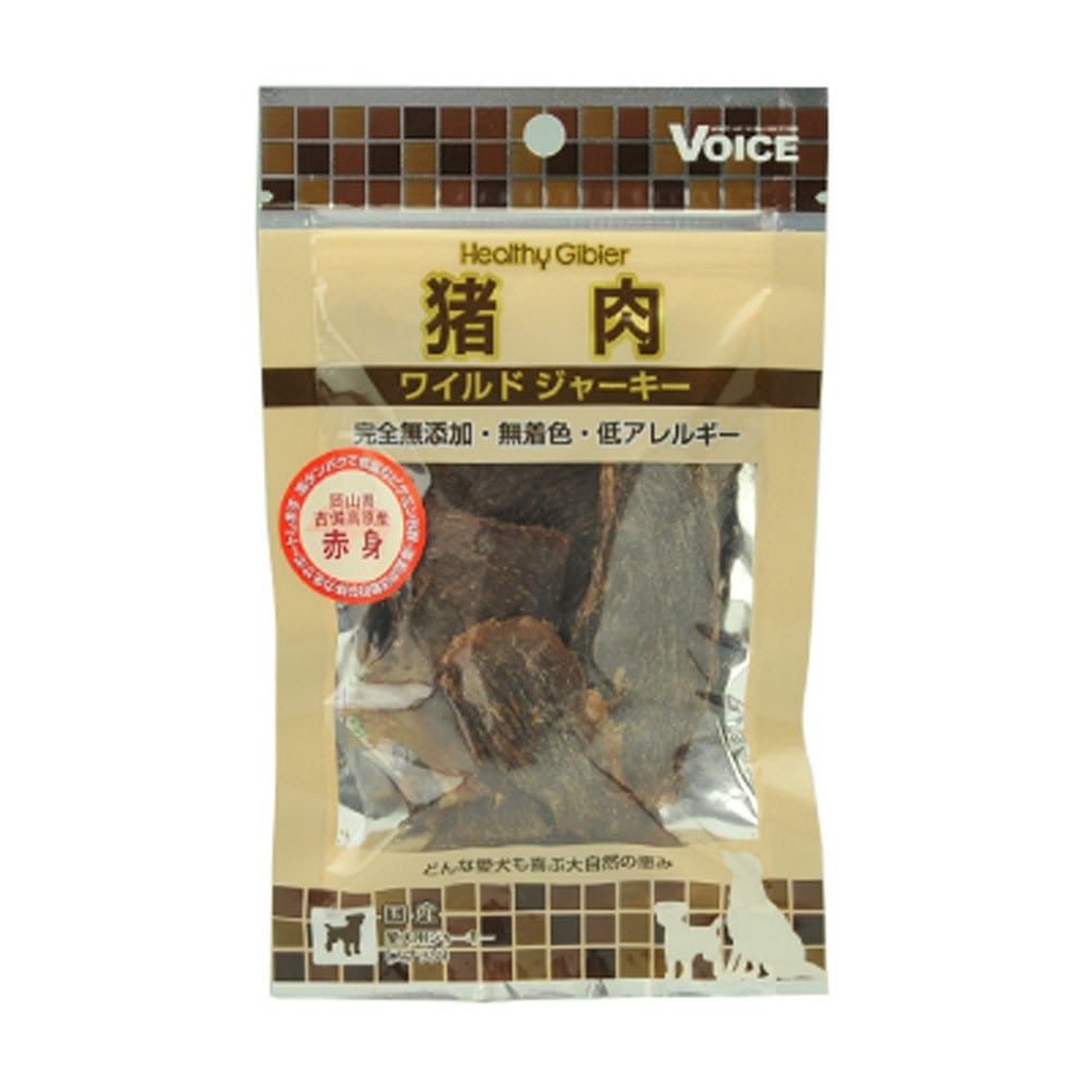 【同梱不可】【6個セット】 ヴォイス株式会社 猪肉ワイルドジャーキー　赤身20g
