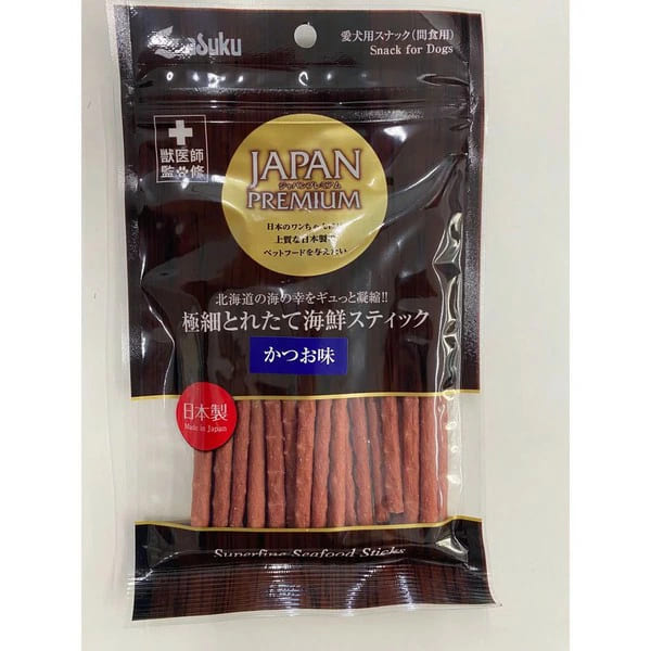ジャパンプレミアム 極細とれたて海鮮スティック かつお味