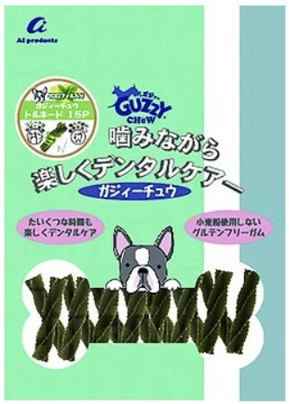 牙刷用玩具, 橡膠, 口香糖 - 【同梱不可】【6個セット】エーアイプロダクツ 　GUZZYチュウ　トルネード　ミニ　クロロフィル入り15P