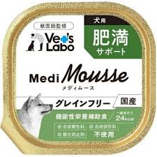 【同梱不可】【48個セット】ジャパンペットコミュニケーションズ メディムース　犬用　肥満サポート95g