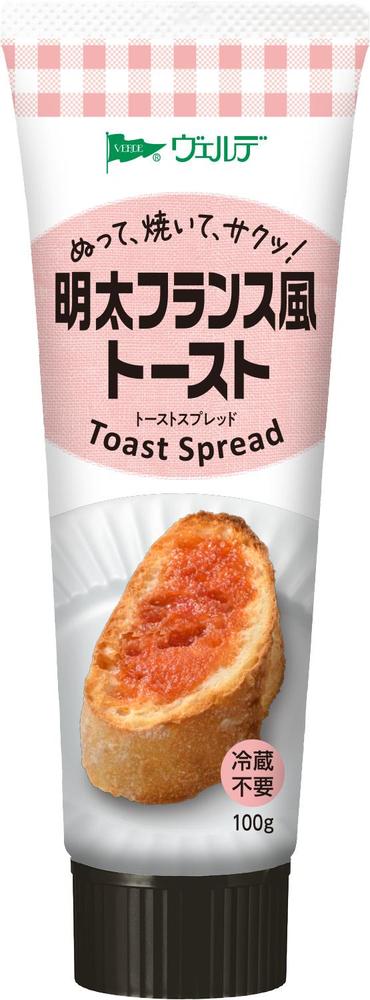 【24個セット】アヲハタ　ヴェルデ　明太フランス風トーストスプレッド 100g