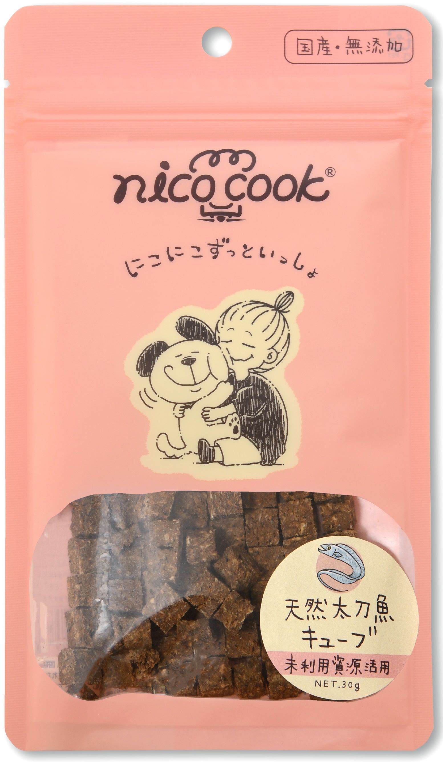 樂天商城 - 【同梱不可】マルカイコーポレーション　nico　cook　国産天然太刀魚キューブ　犬猫兼用30g