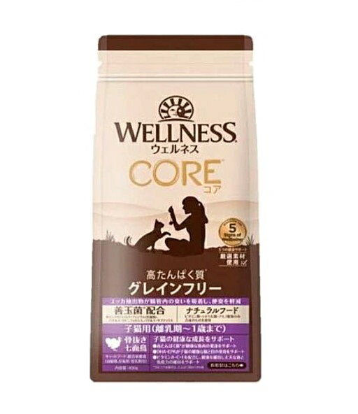 Other Wet Food - 【同梱不可】【3個セット】 ウェルペット・ジャパン ウェルネス コア 子猫用・穀物不使用(離乳期〜1歳) 400g