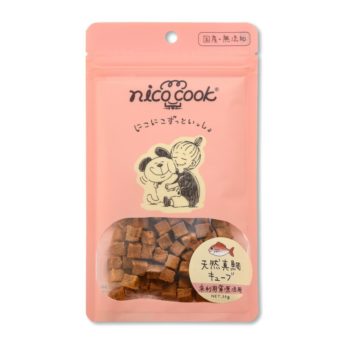 乐天商城 - 【同梱不可】マルカイコーポレーション 国産天然真鯛キューブ　犬猫兼用30g