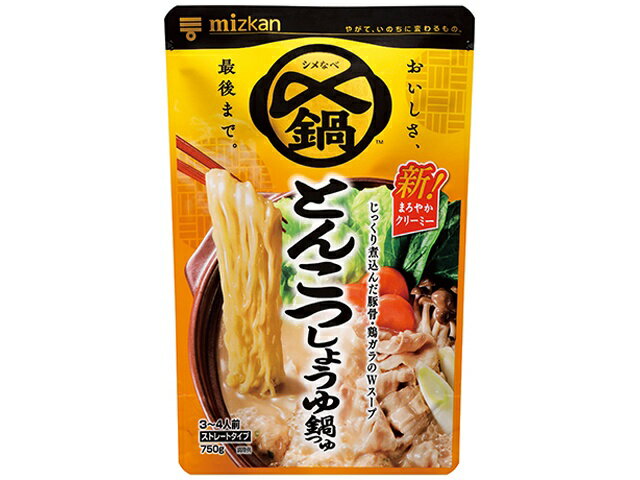 【12個セット】Mizkan ミツカン とんこつしょうゆ鍋つゆ 750G