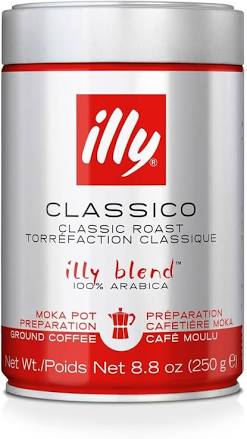 【12個セット】キーコーヒー　ILLYBLモカ粉ミディアムロースト（クラシコ） 250g