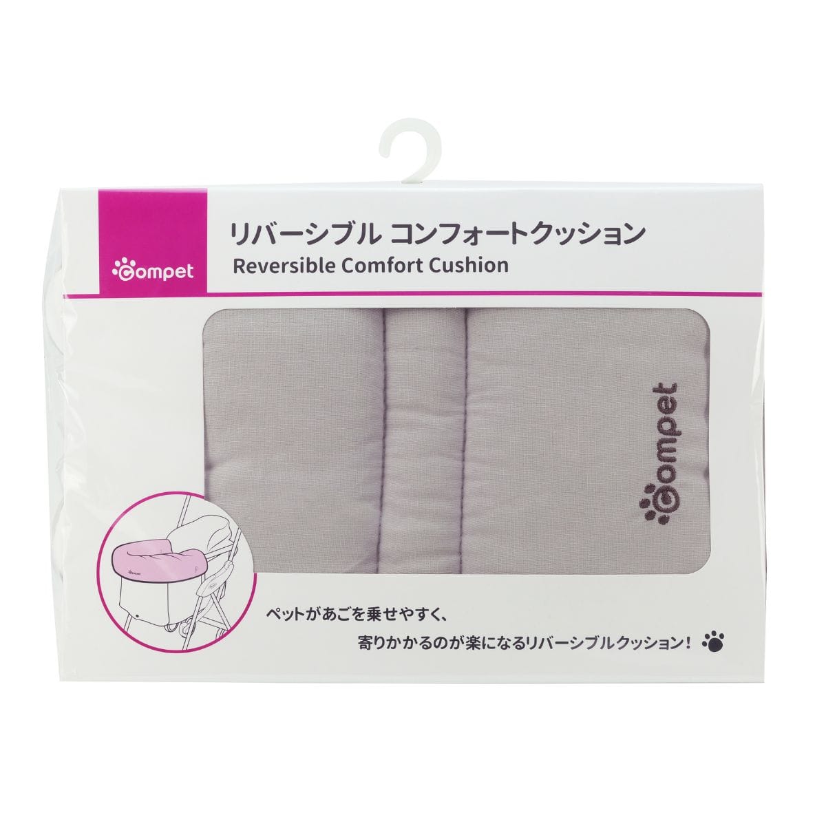 【同梱不可】【2個セット】 コンビ コムペット　リバーシブルコンフォートクッションJE（パイピングルア）