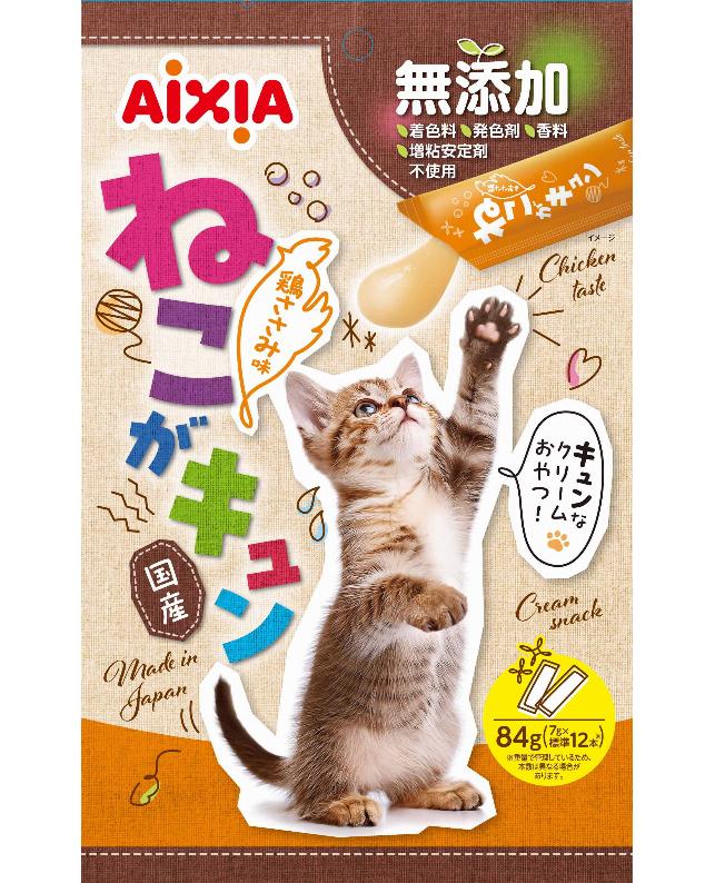 樂天商城 - 【同梱不可】【3個セット】アイシア ねこがキュン　鶏ささみ味 7g×12