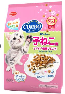 【同梱不可】日本ペットフード　コンボ キャット 子ねこ用 にぼし入りチップ添え600g