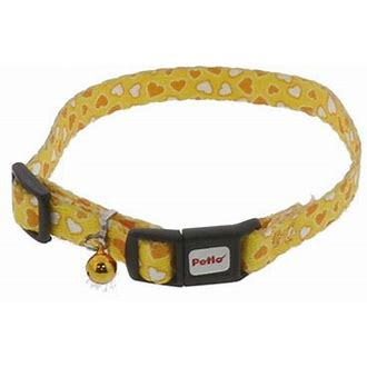 ペティオ 【同梱不可】ペティオCATCOLLARハートカラーイエロー