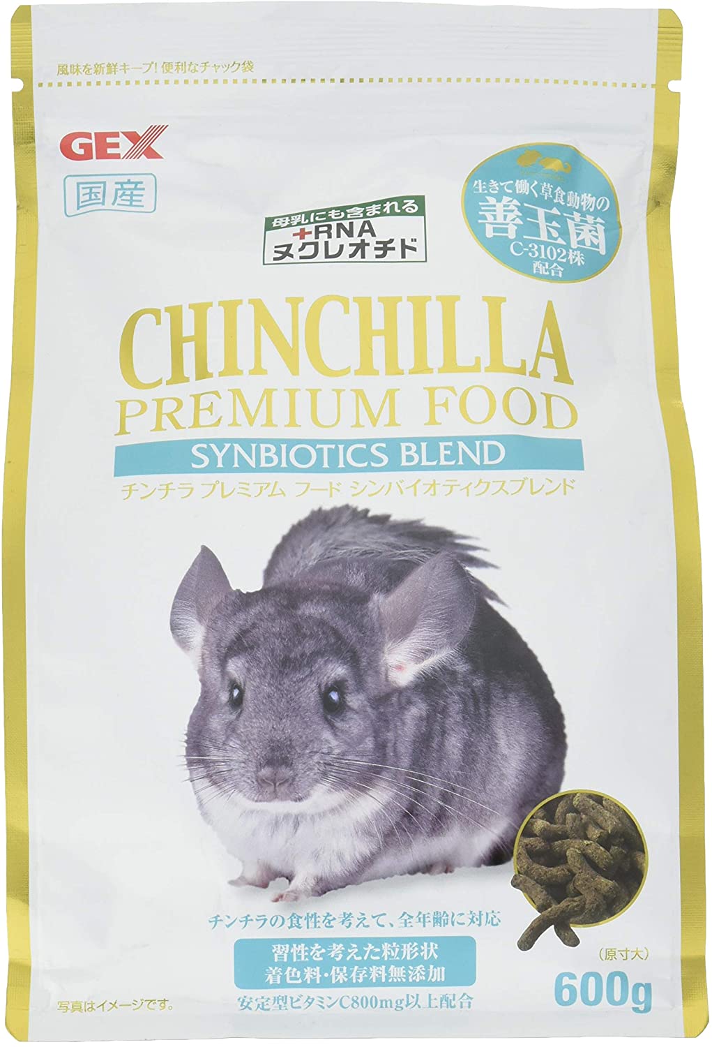 【同梱不可】【2個セット】 GEX ジェックス チンチラ プレミアムフード シンバイオティクス ブレンド 6..