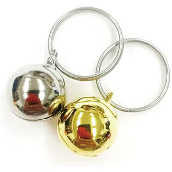 【同梱不可】【2個セット】カワノ産業 マイスターペット用鈴小2個入りゴールド×シルバー