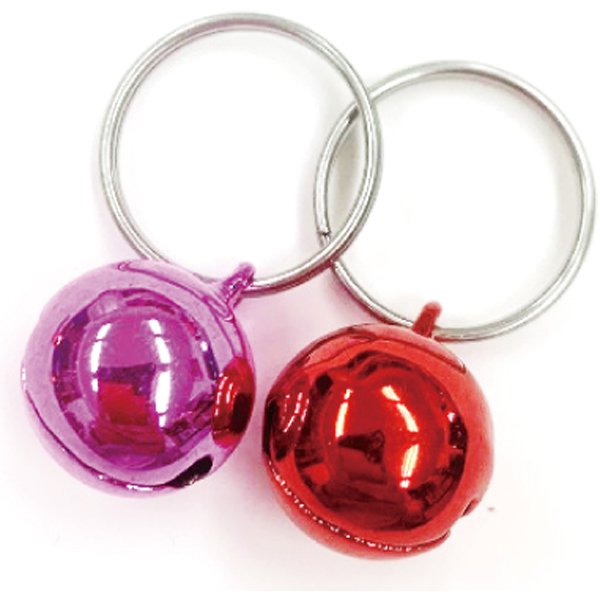 【同梱不可】【2個セット】カワノ産業 マイスターペット用鈴小2個入りレッド×ピンク