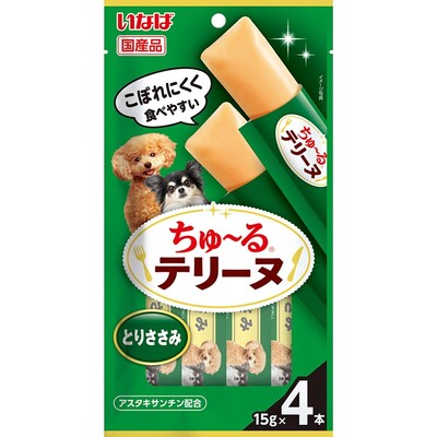 【同梱不可】【3個セット】ちゅーるテリーヌ　とりささみ 15g×4P
