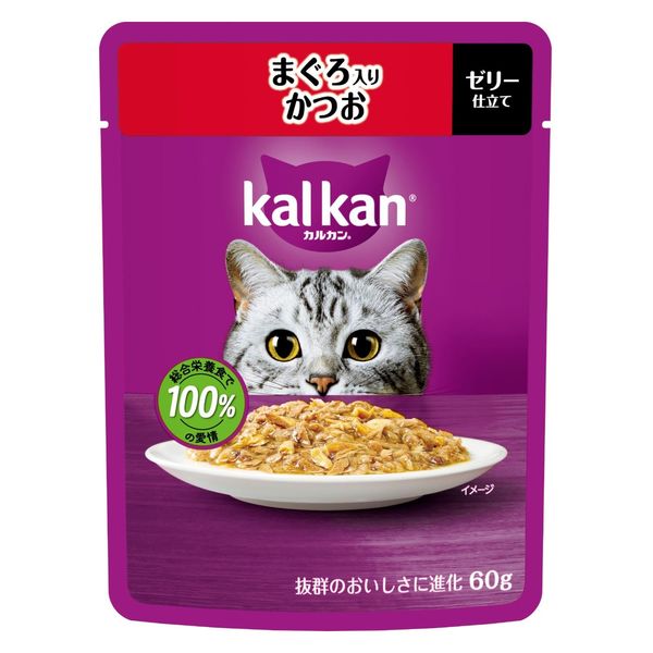 【同梱不可】【36個セット】マースジャパン カルカンパウチ まぐろ入りかつお 60g