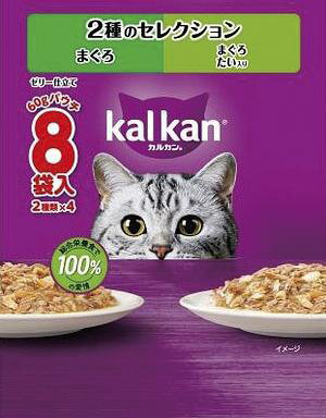 樂天商城 - 【同梱不可】【20個セット】 マースジャパンリミテッド カルカンパウチ 2種のセレクション まぐろ まぐろ・たい入り 60g×8