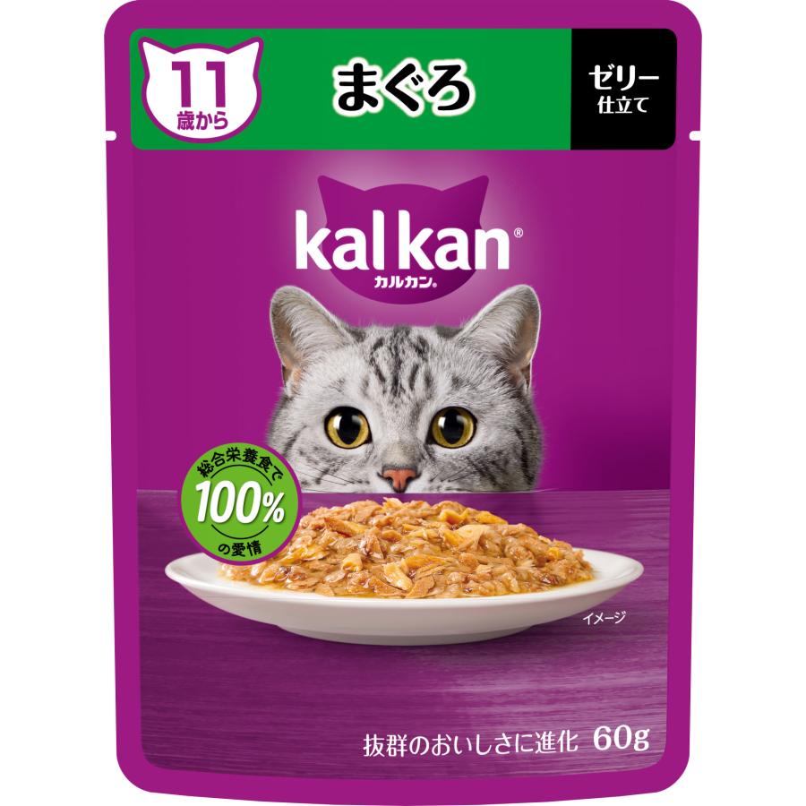 乐天商城 - 【同梱不可】【60個セット】マースジャパン カルカンパウチ　11歳から　まぐろ 60g