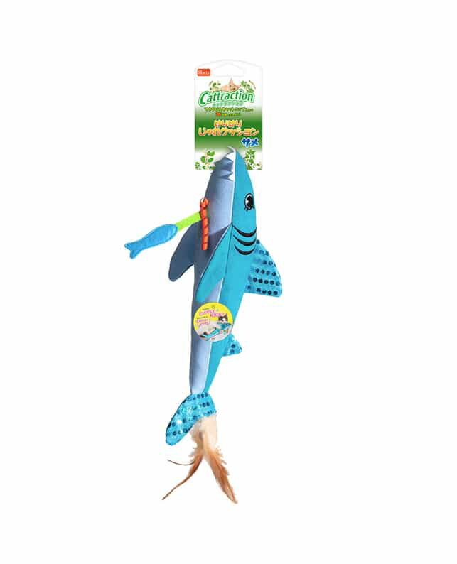 住商アグロインターナショナル株式会社 【同梱不可】【2個セット】ハーツ キャトラクション　けりけりじゃれクッション サメ