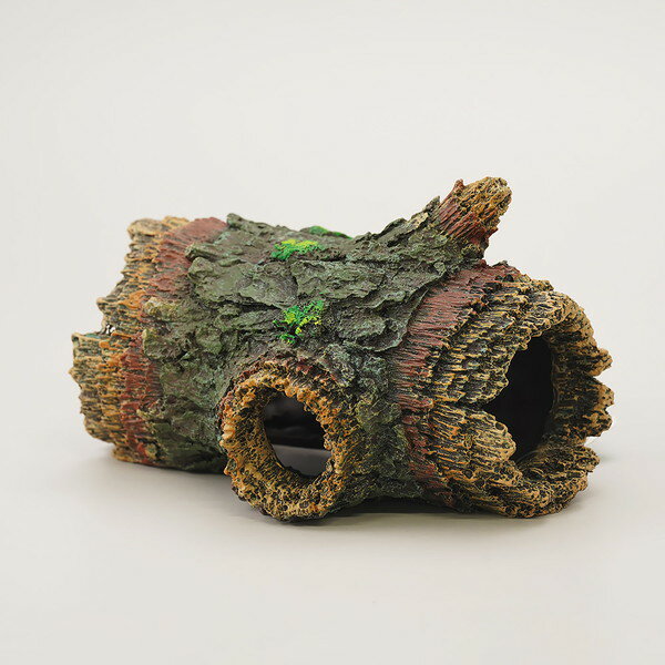 【同梱不可】 ペットライブラリー aquaneru アクアリウムオーナメント 隠れ家 丸太