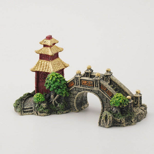 【同梱不可】【3個セット】 ペットライブラリー aquaneru アクアリウムオーナメント 日本庭園