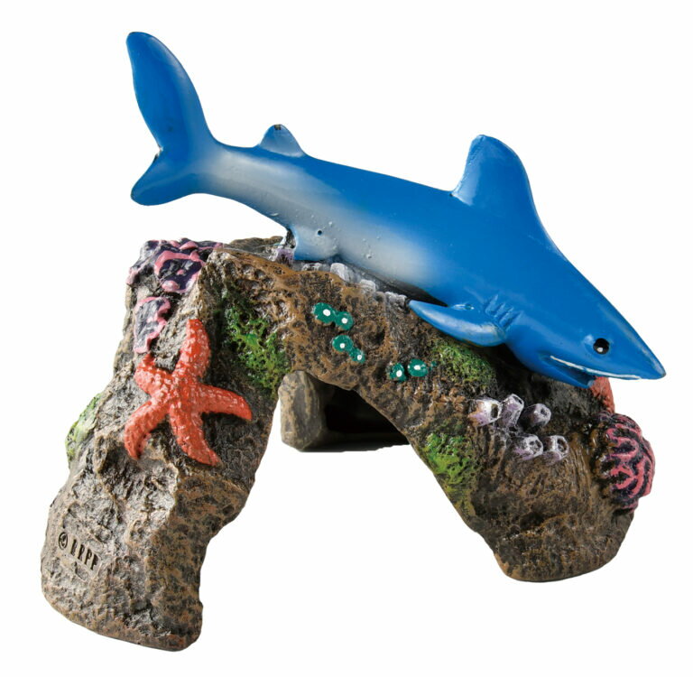 ペットライブラリー 【同梱不可】【2個セット】 aquaneru アクアリウムオーナメント　ホオジロザメ