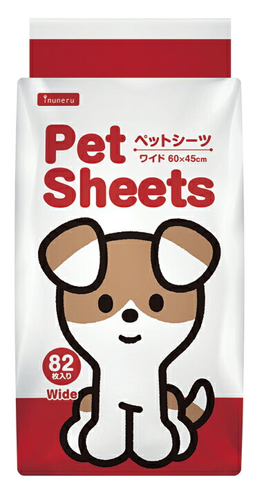 ペットライブラリー 【同梱不可】【2個セット】inuneru ペットシーツワイド 80枚