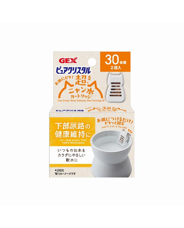 ジェックス 【同梱不可】【10個セット】ピュアクリスタル　お皿にピタ！超ニャン水　30日 2個