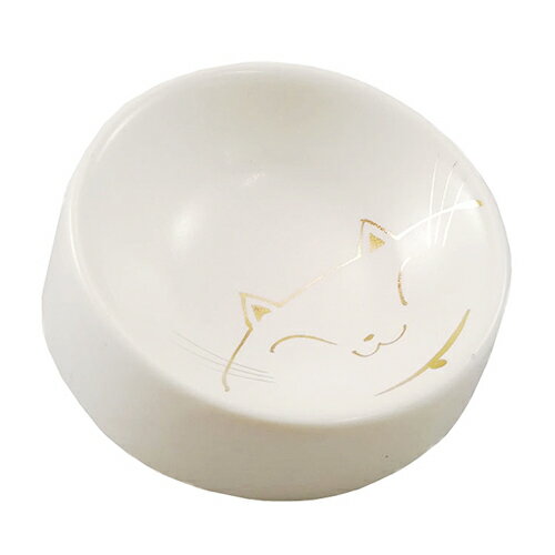 Other - 貝沼産業 【同梱不可】【2個セット】瀬戸焼猫用食器　猫の耳Mタイプ 白