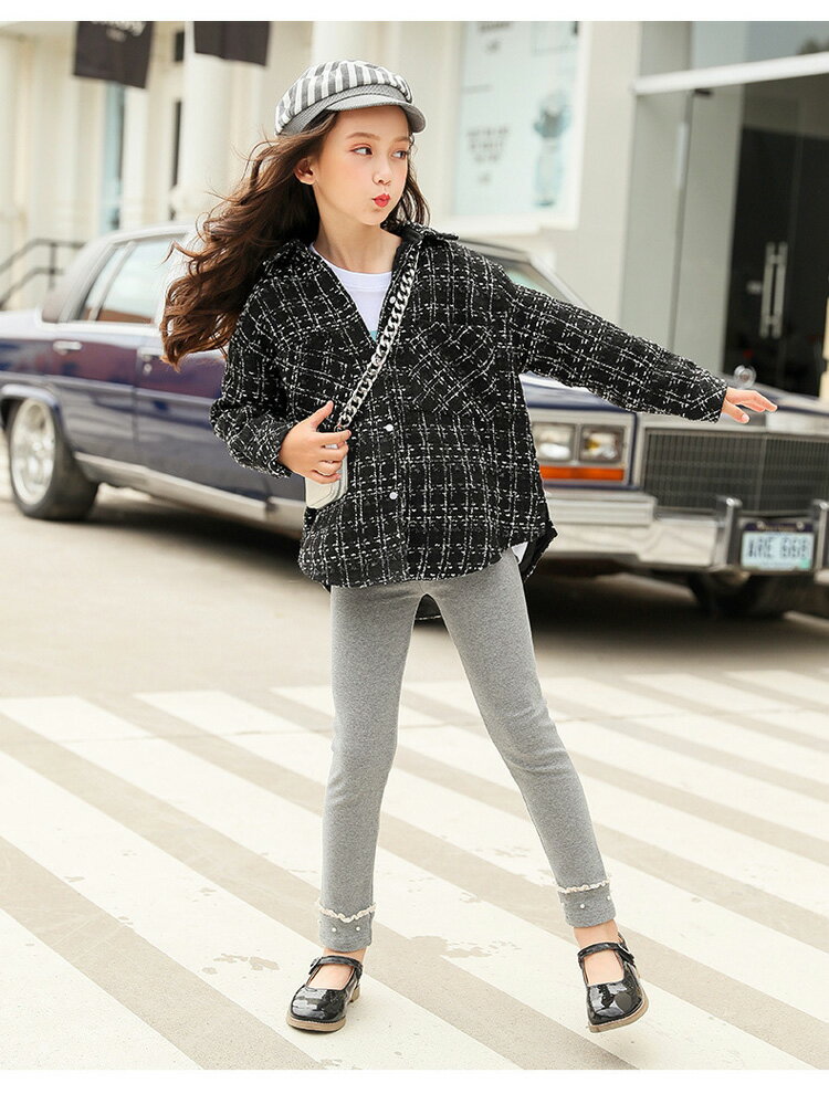 レギンス スパッツ キッズ スキニーパンツ ストレッチパンツ ロング 女の子 レース...