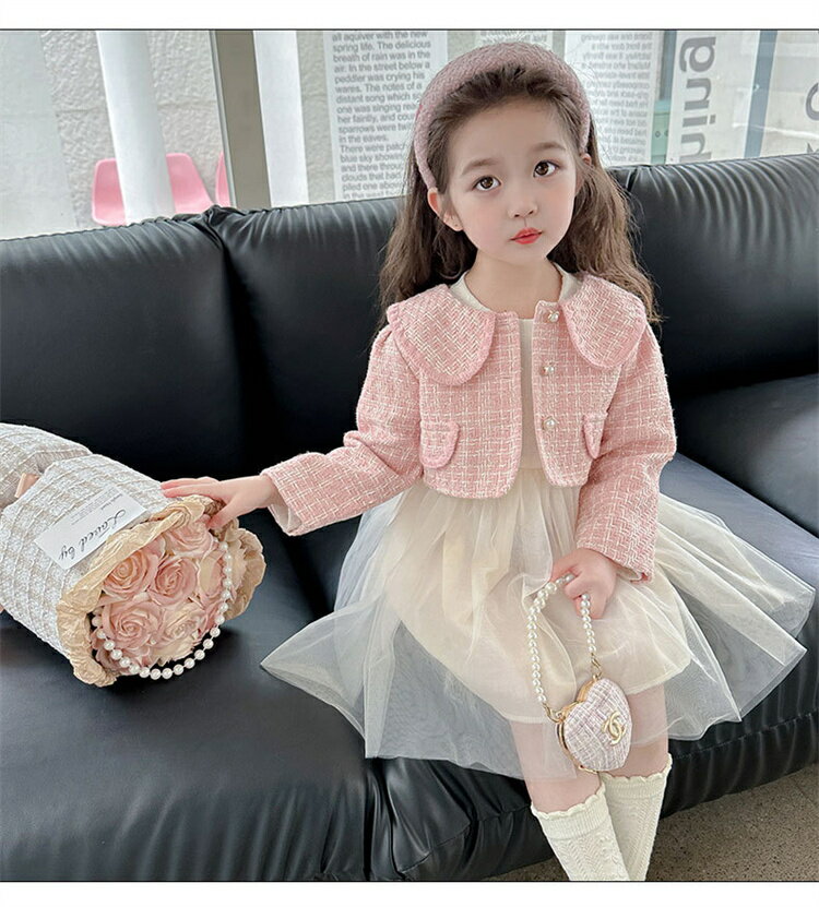 フォーマル スーツ 入園式 スーツ 女の子 卒園式 スーツ 2点セットチェック柄 ワン...