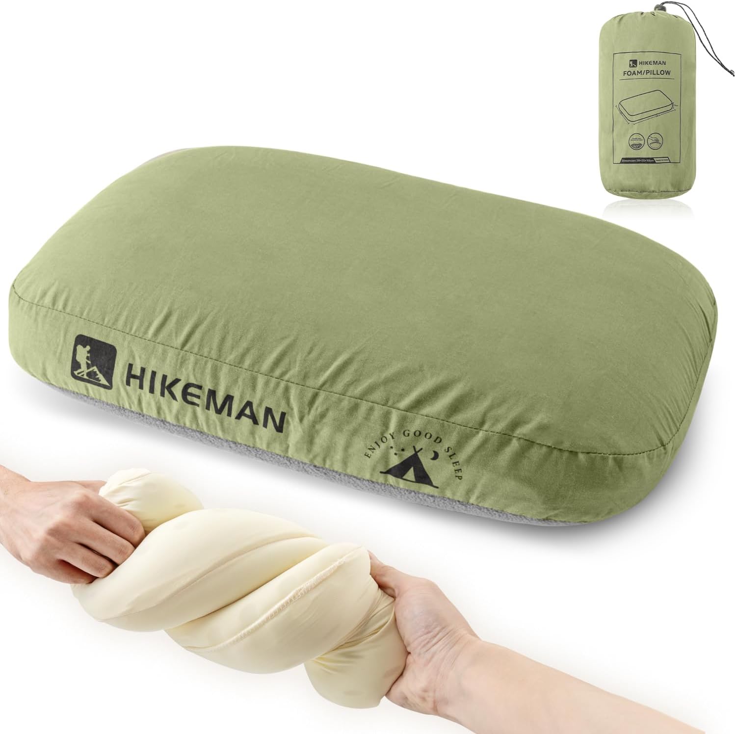キャンプ 枕 キャンプ枕 携帯枕 最強 ウレタン コンパクト カバー洗える 通気性 オ...