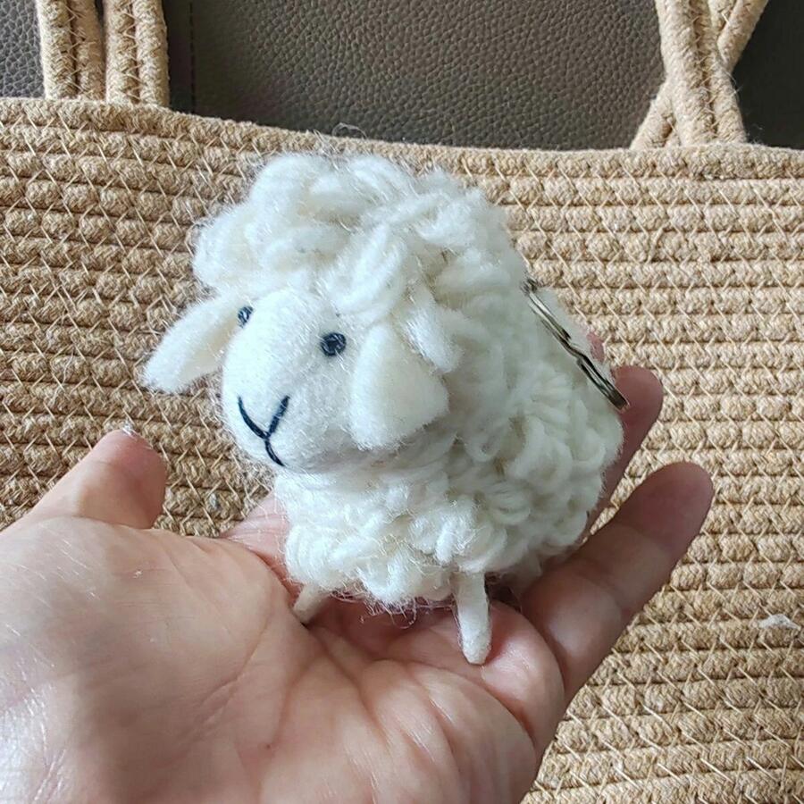 キーホルダー 羊 吊り下げ ぬいぐるみ ひつじ もふもふ バッグチャーム ストラップ ペンダント ギフト 可愛い 面白い lifeactive-10015598 lifeactive サンプル画像2