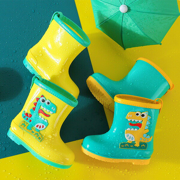子供レインブーツ レインシューズ キッズ 梅雨対策 長靴 動物 可愛い 恐竜 ジュニア 防水 雨靴 男の子 女の子 おしゃれ ラバーシューズ 子ども長靴 レイン 靴 ボーイズ ブーツ 3