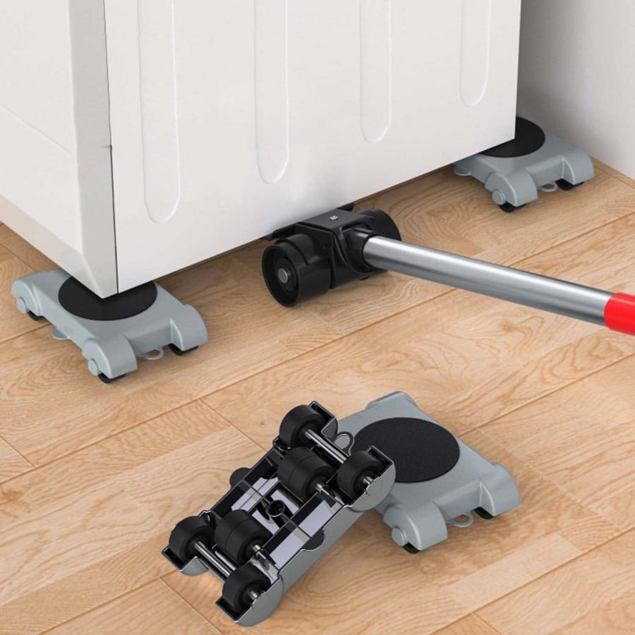 乐天商城 - 360度回転 ヘルパーセット 高さ調節可能 家具移動 らくらくヘルパー 家具対 キャスター 家具リフター 自由組み立て 静音 軽がるキャリー