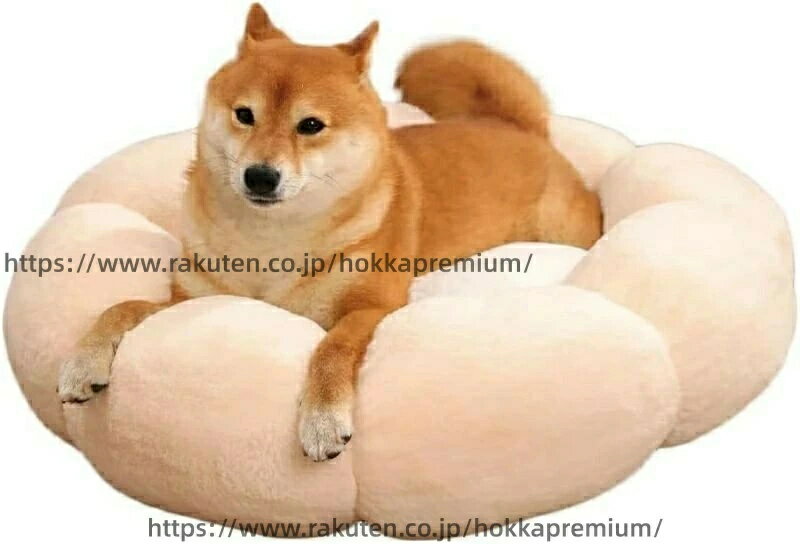 乐天商城 - ドーナツ型 丸洗い可 ペットベッド 犬 クッション 滑り止め 猫 中型 小型