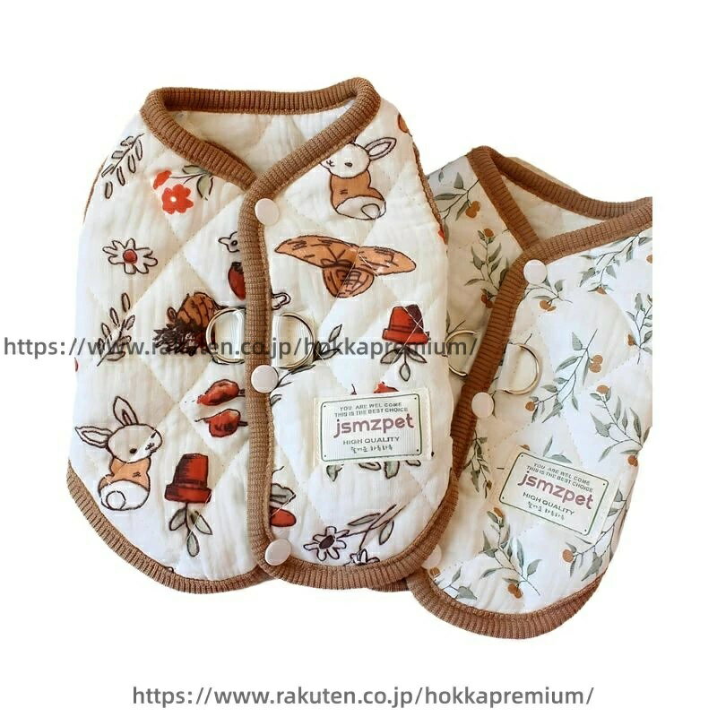 かわいい 猫 着脱簡単 小型犬 背中開き ジャケット 中型犬 あたっか ?外 ドッグウェア Tシャツ ベスト お散歩 ペット服 犬服 防寒コート 洋服 秋冬 軽量